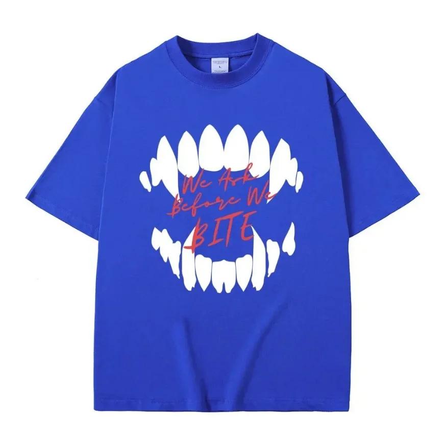 Spiel Baldurs Gate'3 Astarion Wir fragen bevor wir beißen Print T-Shirt Herren Hip Hop Vintage Gothic T-Shirt Männlich Rock Übergroße T-Shirts