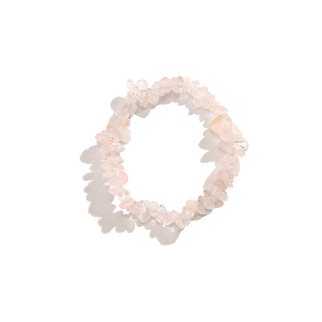 Accessories, simple irregular geometric colored jewelry, creative pastoral gravel elastic bracelet women