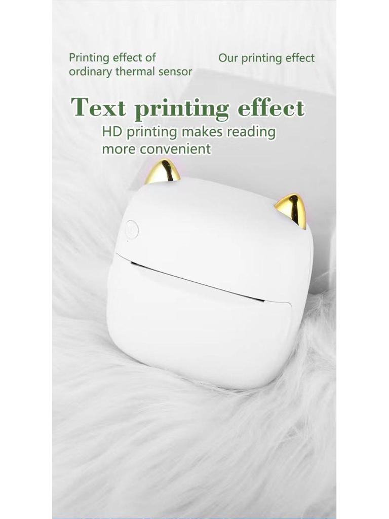 Mini Photo & Label Printer for Homework & Barcode Organization