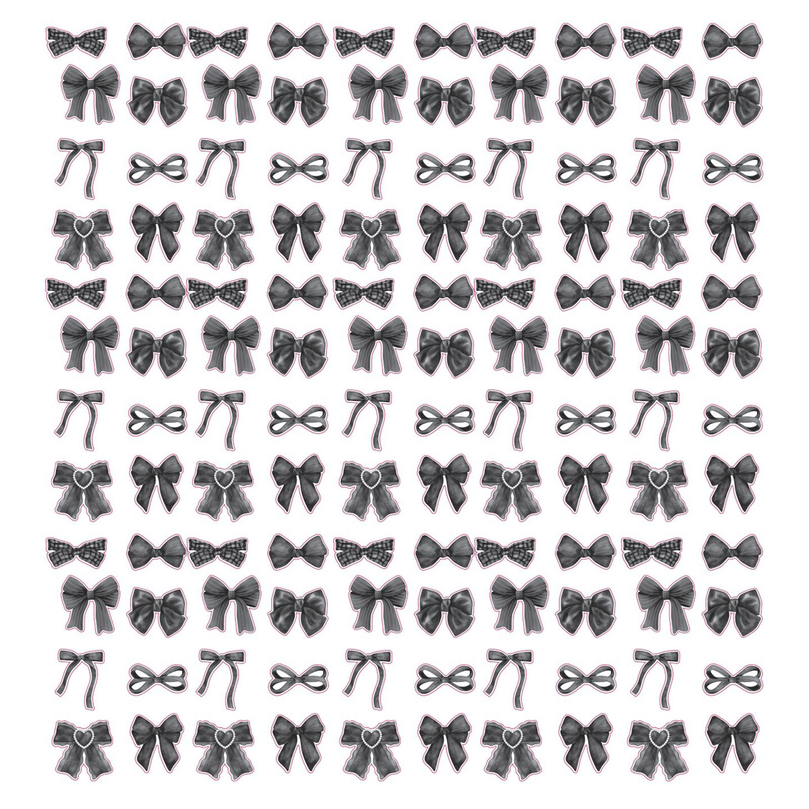 

500 штук мультяшный бант наклейка эстетическая скрапбукинг наклейка для бутылки с водой блокнот журнал телефон чехол упаковка 9