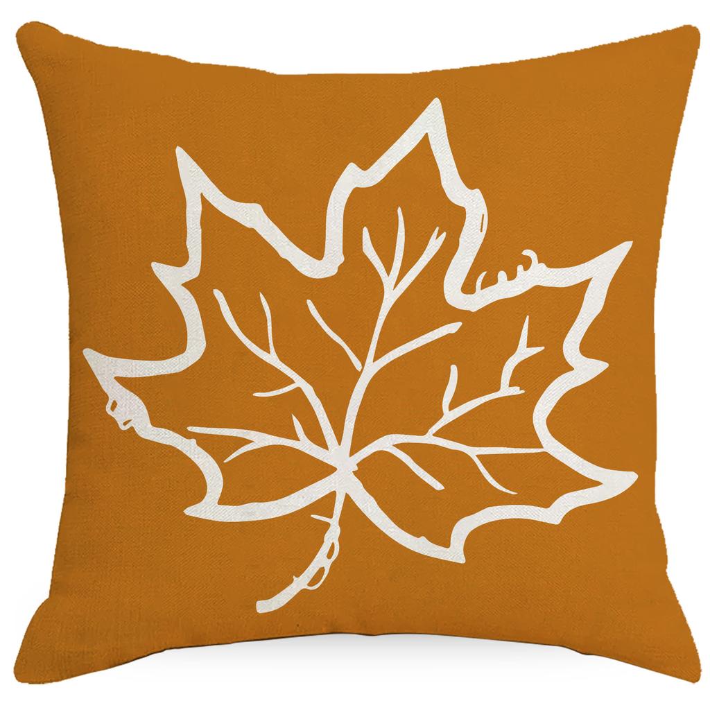 Autumn Thanksgiving Pillow Case Pumpkin Car Cushion Pillow Sofa Square Pillow Case