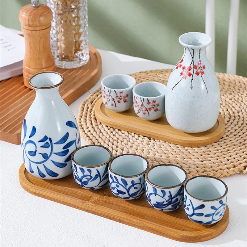 Set Vin Ceramică Argilă Japoneză Oală Sake Cupă Vin Distribuitor Vin de Uz Casnic Articole de Băut Decor Bar Lichior Jup Ceainic Sake