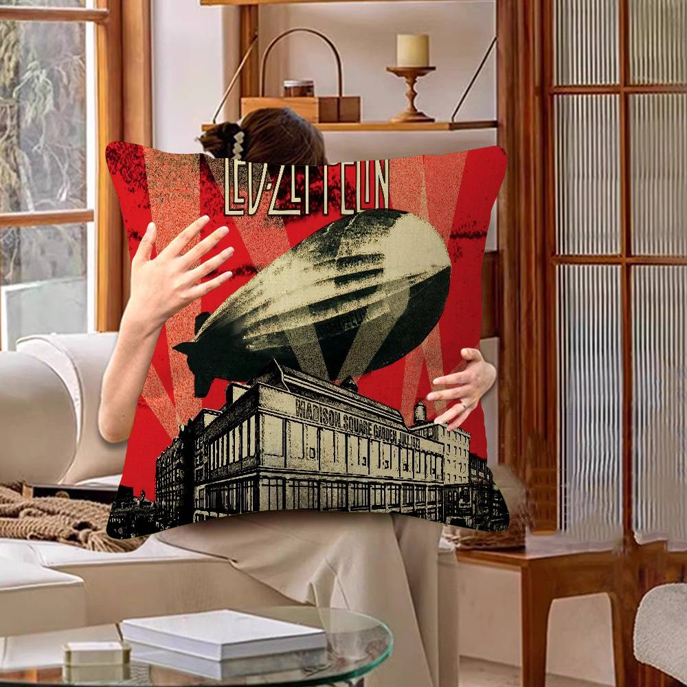 Band L-Led Z-Zeppelin Kissenbezug Toon Geschenk Kissenhülle Schlafzimmer Zuhause Sofa Stuhl Sitz Dekor Kissenhülle