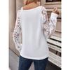 Women's Autumn/Winter Asymmetric Casual Lace Top