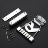 6 String Guitar Trapeze Tailpiece with Bridge Cover And Base Plate Electric Guitar Tailpiece Guitar Replacement Part