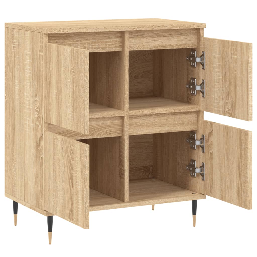 Vidaxl Chest of Drawers, Sonoma Oak, 60X35X70 Cm, Wood-Based Material