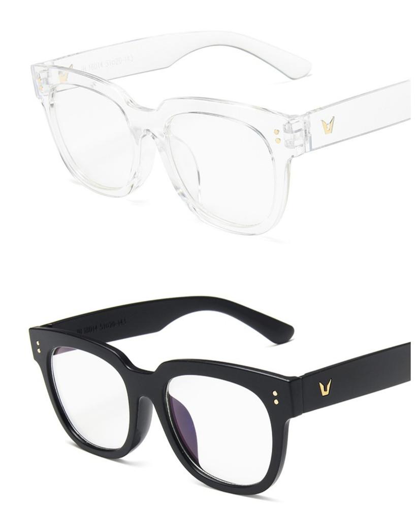 2pcs Anti Blue Light Transparent Anti-Radiation Glasses For Women Glasses Eyeglasses Computer Goggles Eyewear