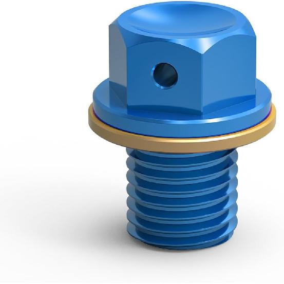 

NICECNC Red M12 x 1.5 Magnetic Oil Drain Plug Bolt Dirt/Street Bike Compatible with Honda XR650L 1993-2021, CR125 CR250 CR480 CR500 CR125R CR250R, синий