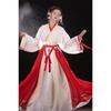 Women's Jin Dynasty Cross Collar Waist-High Ruqun Hanfu, Goddess Style Traditional Chinese Dress For Spring Autumn