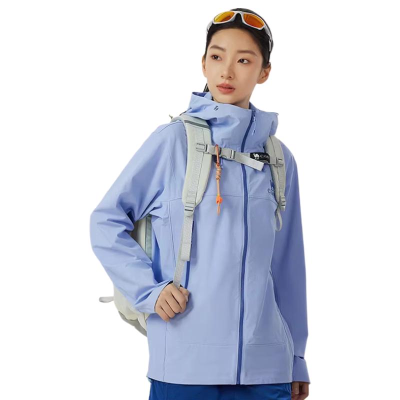 Camel Cordura Unisex Water-Repellent Softshell Hiking Jacket M