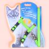 Cartoon Print Cat Harness and Leash Set