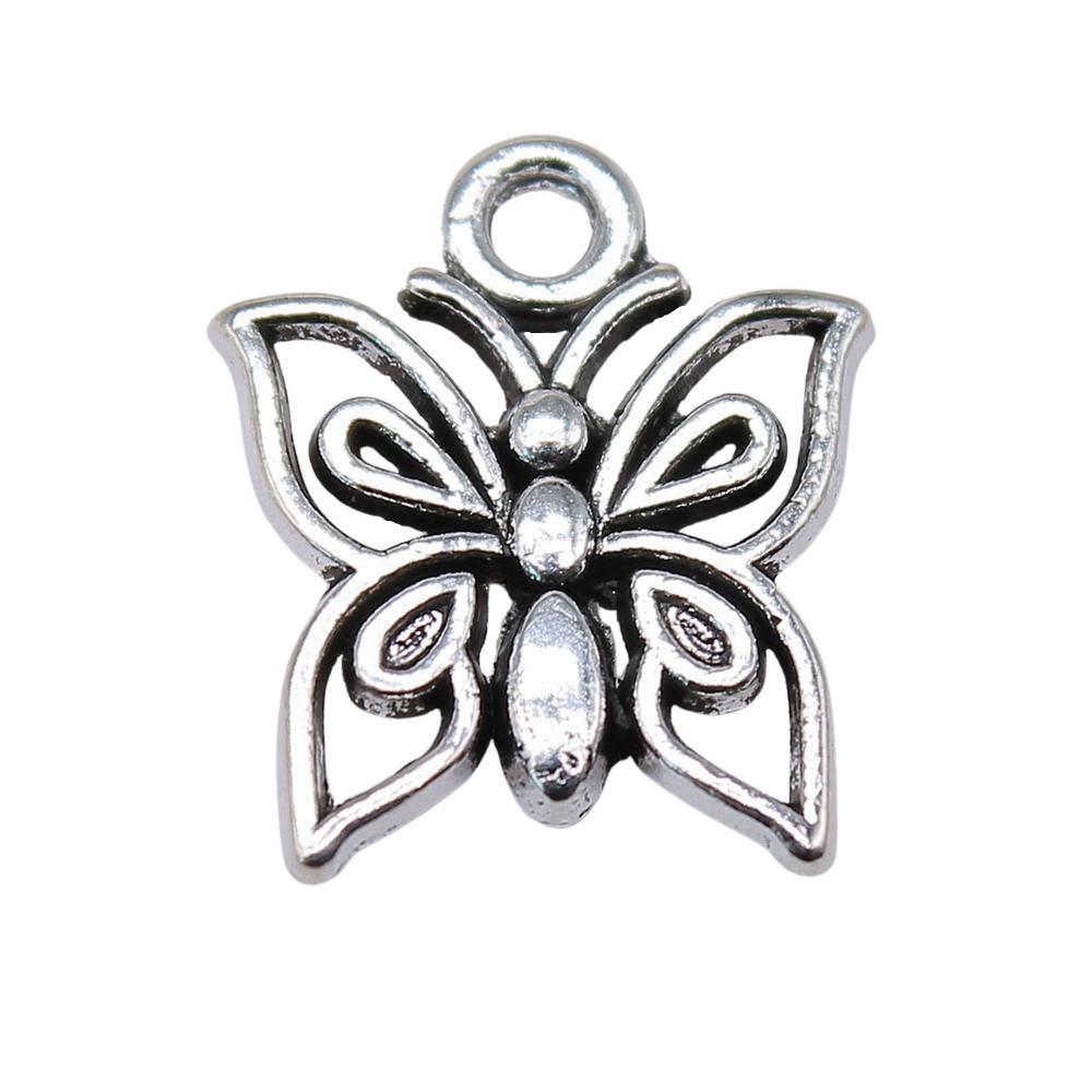 Butterfly Charms Simple Pendants For Minimalist DIY Jewelry Making
