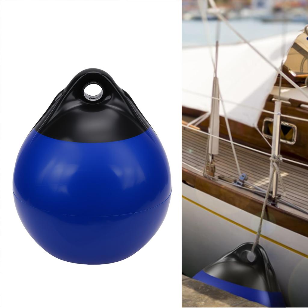 Inflatable Boat Mooring   High Strength PVC Round Boat   for Yachts Boats Mooring Black Head Blue