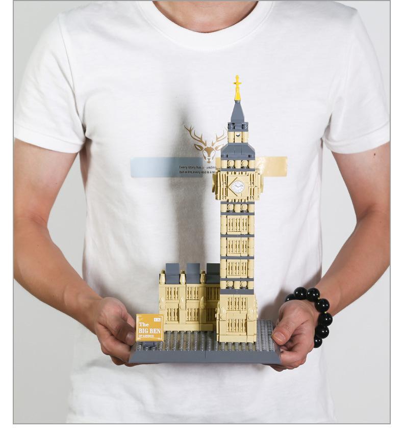 Educational Bricks London Big Ben Elizabeth Tower Building Blocks Model Assembly Puzzle Toys Gifts For Adults Decoration