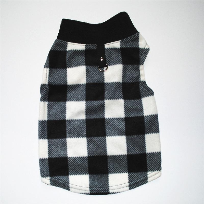 Pet clothes, dog autumn and winter fleece traction buckle, color