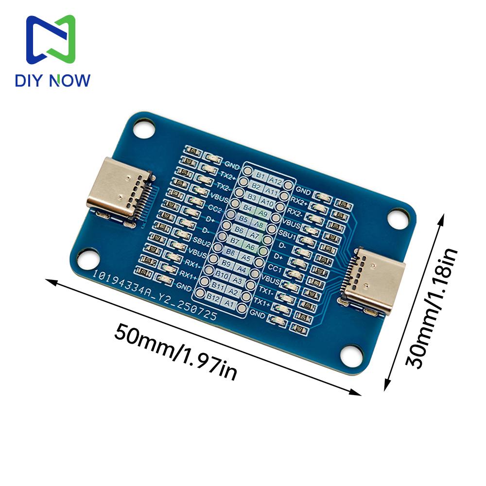 Portable Type-C Cable Tester module with 24-Pin Full Detection Dual Head LED Indicator for Type C Fast Charging Cable