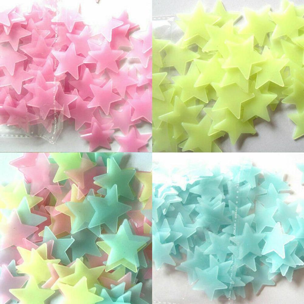 Night-luminous Fluorescent Glow Stickers Home Decor Wall Sticker for Kids Bedroom Glow Stickers Home DIY Decor