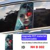 Cyberpunk Mädchen Autoaufkleber Lustig Auto B-Säule Wasserdichte Dekoration DIY Abdeckung Autotüren Säule Sonnenschutz Aufkleber Zubehör