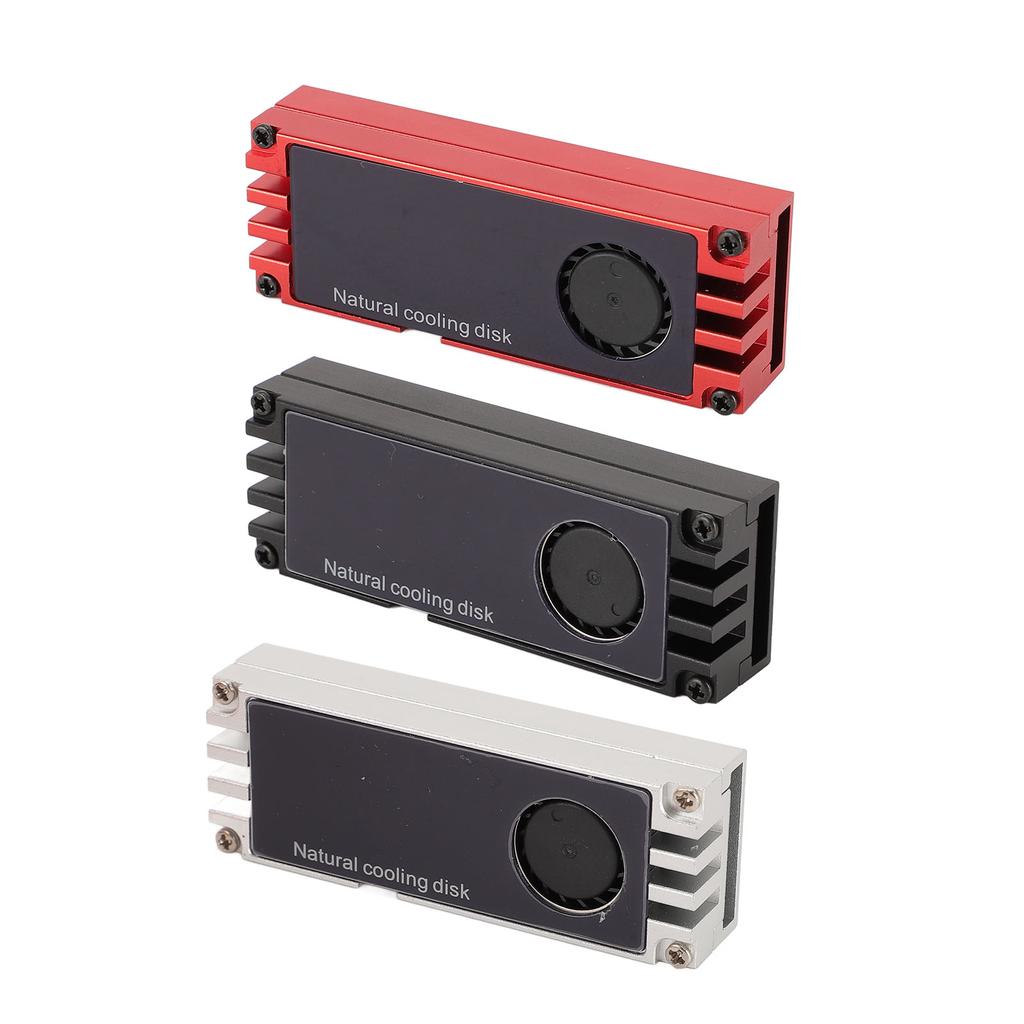 NVMe M.2 Heatsink Temperature Display Aluminum High Performance SSD Cooler with Dual Thermal Silicon