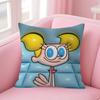 Cartoon DDexters LLaboratory Cushion Cover Decorative Pillow Sofa Home Decor Case Pillow Cases