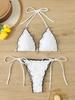 Sexy Triangle Micro Bikini 2026 Women Swimsuit Two-pieces Swimwear for Female Beach Wear Lace Up Bikinis Sets Thong Bathing Suit