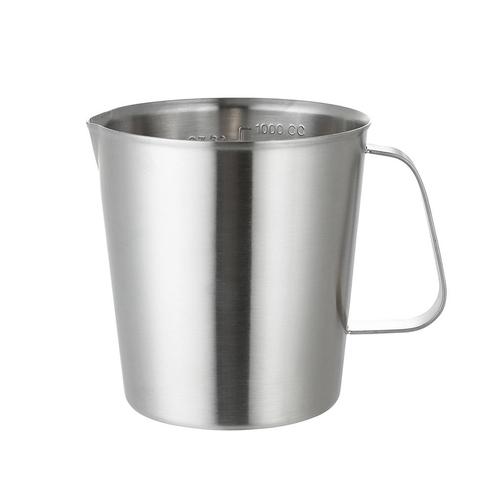 500ml/700ml/1000ml/1500ml Κύπελλο Κλίμακας Μέτρησης από Ανοξείδωτο Ατσάλι 304 Κυλινδρικός Δοσομετρητής Τσάι Γάλακτος Ψήσιμο Αυγά Κουτάλι