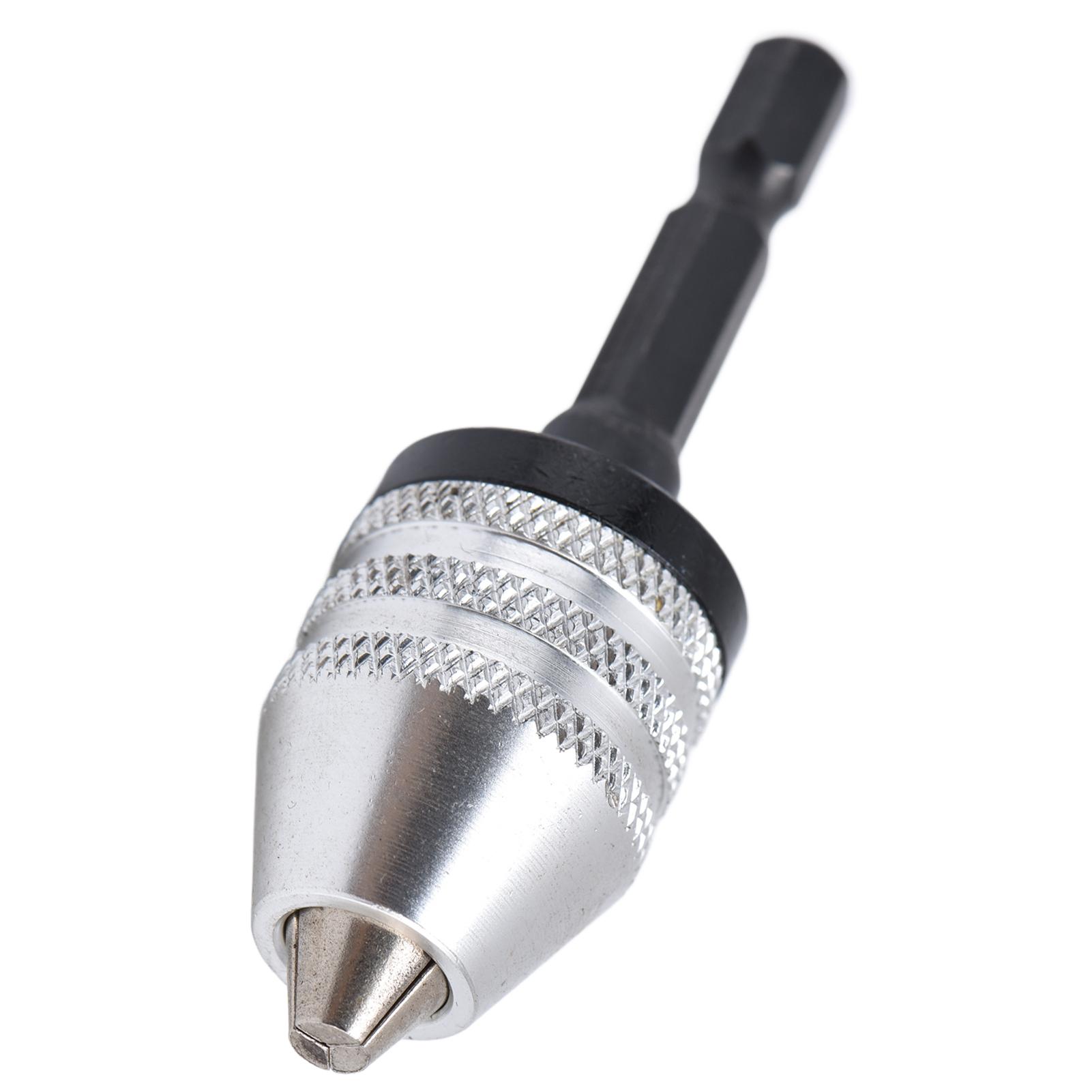 

Бесключевой сверлильный патрон Адаптер-переходник для бит ударного шуруповерта 3 кулачка 1/4 дюйма шестигранный хвостовик 0,36,5 мм Серебристый