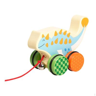 Tier Schiebe- und Nachziehspielzeug Handgefertigt Holz Laufen für Kinder