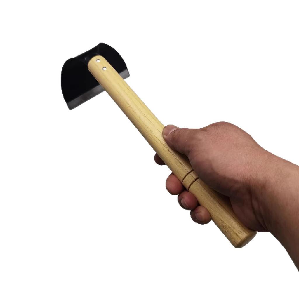 T-Shaped All-Steel Hand Hoe: Half-Moon Blade for Gardening and Weeding