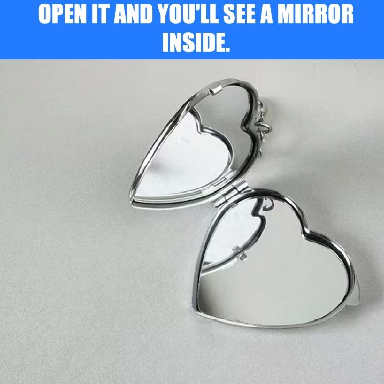 Lovely Butterfly Heart Mirror Keychain Perfect For Keys Bags And Earphones Trendy Phone Ornament for Women