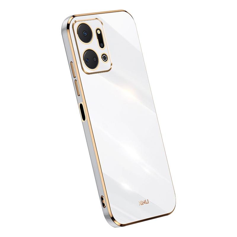 XINLI Phone TPU Case for Honor X7a 5G,Precise Cutout Lens Protection Electroplating Phone Cover