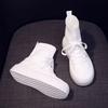 Fashion Summer Knitted High Top Ankle Boots Women's High On Platform Shoes Casual Elasticity Y2k Fashion Daily Routine Ladies Footwear