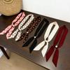 Vintage Polka Dot Chiffon Beaded Scarf For Women Lightweight Sheer Neck Scarf Fashion Accessory For Summer Daily Wear & Outfits