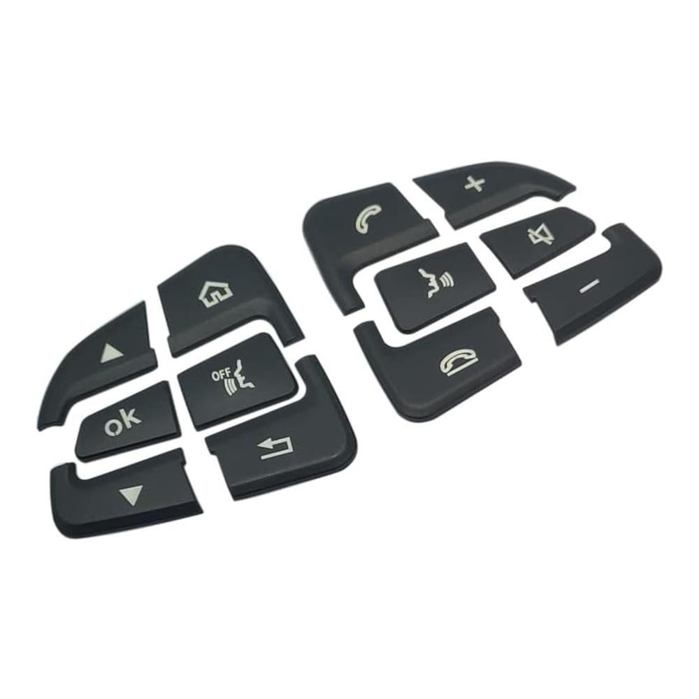 Steering Wheel Button Black Trim For Mercedes Benz Glc C Class W205 2015-2018