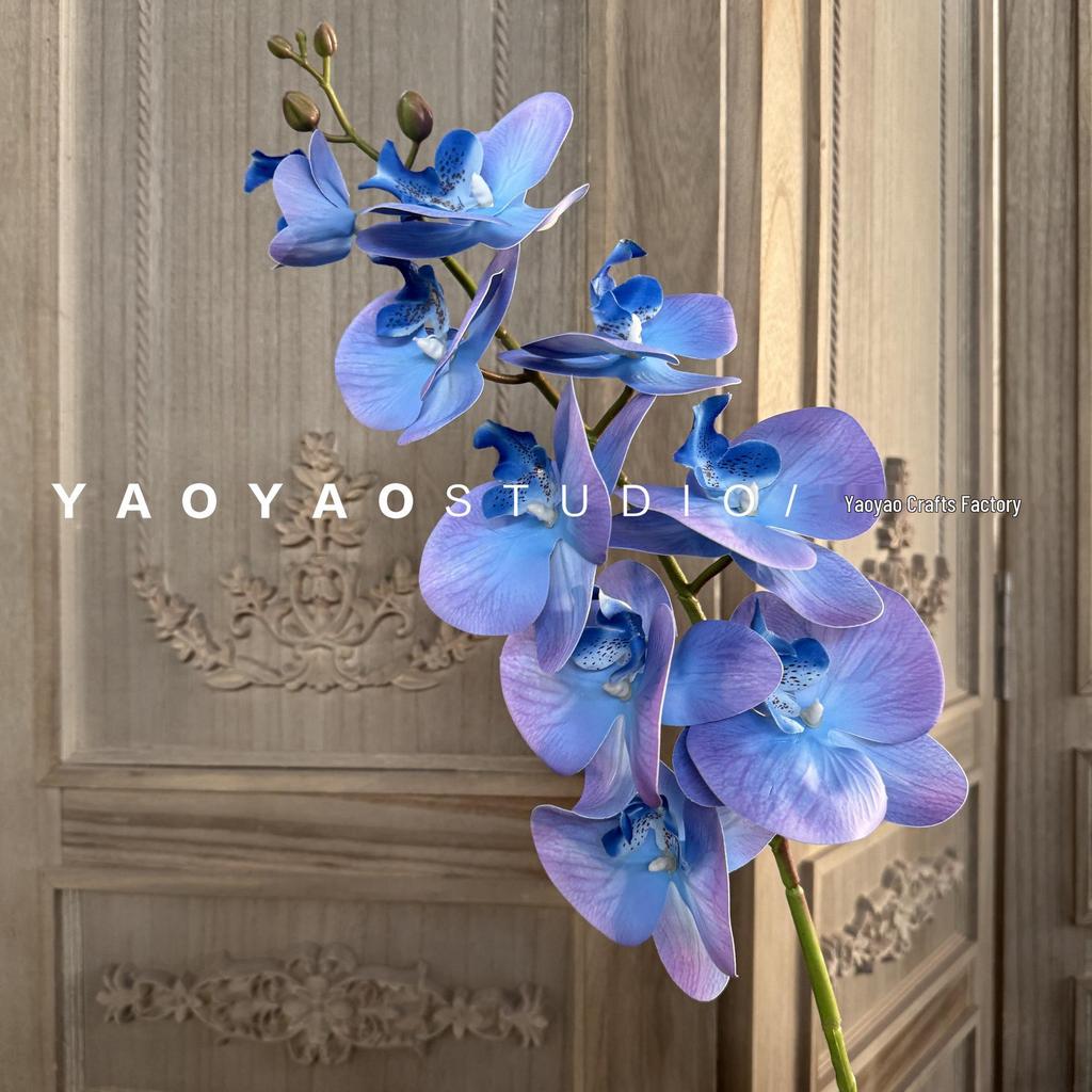 3D Printed Phalaenopsis Orchid, 9-Head Nordic Wedding & Dining Decoration, Floral Art Film Prop