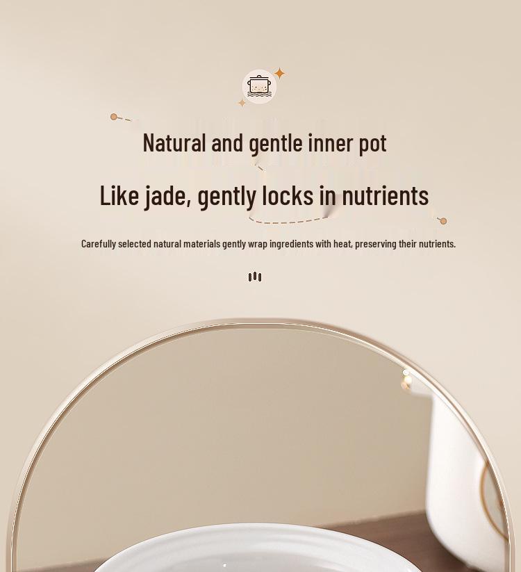 Porridge & Soup Stewing Electric Purple Clay Pot - Multifunctional Ceramic Health Cooker
