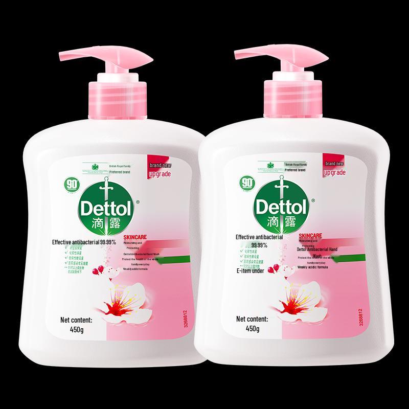 Dettol Moisturizing Care Antibacterial Hand Wash - 2 Sets (4x450g)