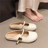 Flat-bottomed Bag Head Half Slippers Women's Summer Outer Wear 2025 New One-pedal Office Pregnant Women French Half-support Single Shoes