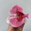 Sweet Phalaenopsis Hair Clip Women's Vacation Versatile Side Clip Artificial Flower Hair Accessories