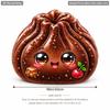 Colorful Squeeze Bun Pillow Double Sided Printing Bun Shaped Cushion Stress Relief Toy  Kids Gift