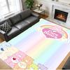 Anti‑Slip Crystal Velvet Floor Rug, Care Bears Design Carpet for Indoor Living Bedroom Home Decoration
