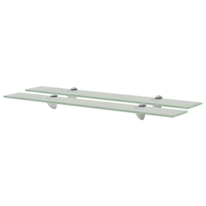 VidaXL Étagères murales 2 pcs Verre 70 x 10 cm 8 mm