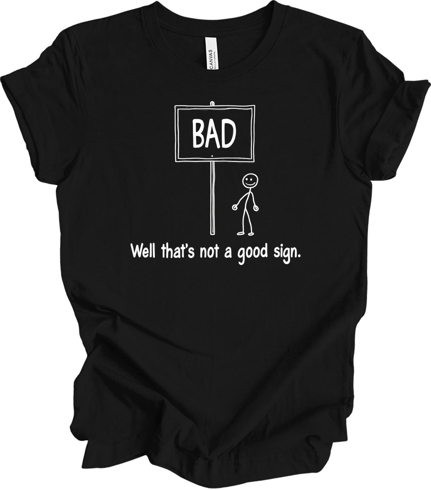 Funny Minimalist Humor Design - Witty Pun Gift - Clever Graphic Art T-shirt M