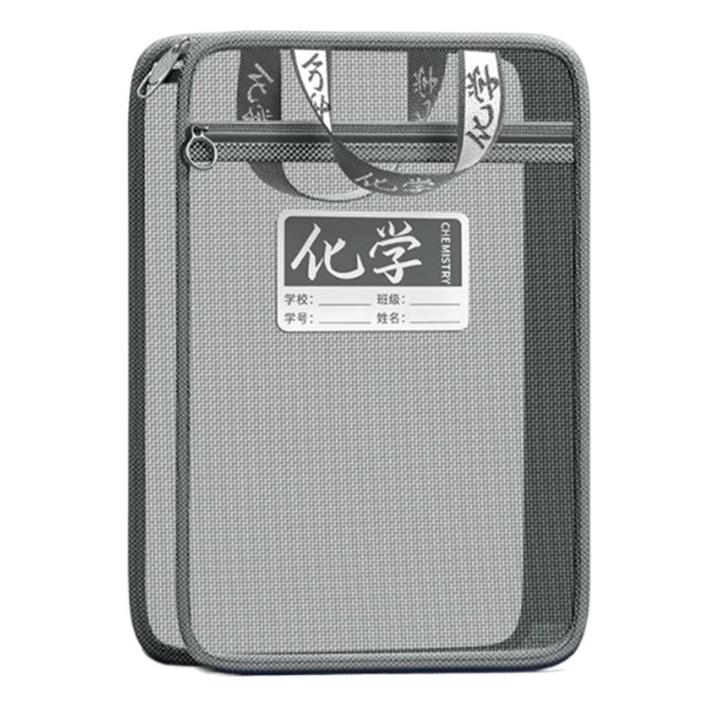 Multifunctional Transparent Subject Bag L Shaped File Folder Bag  School Office Supplies