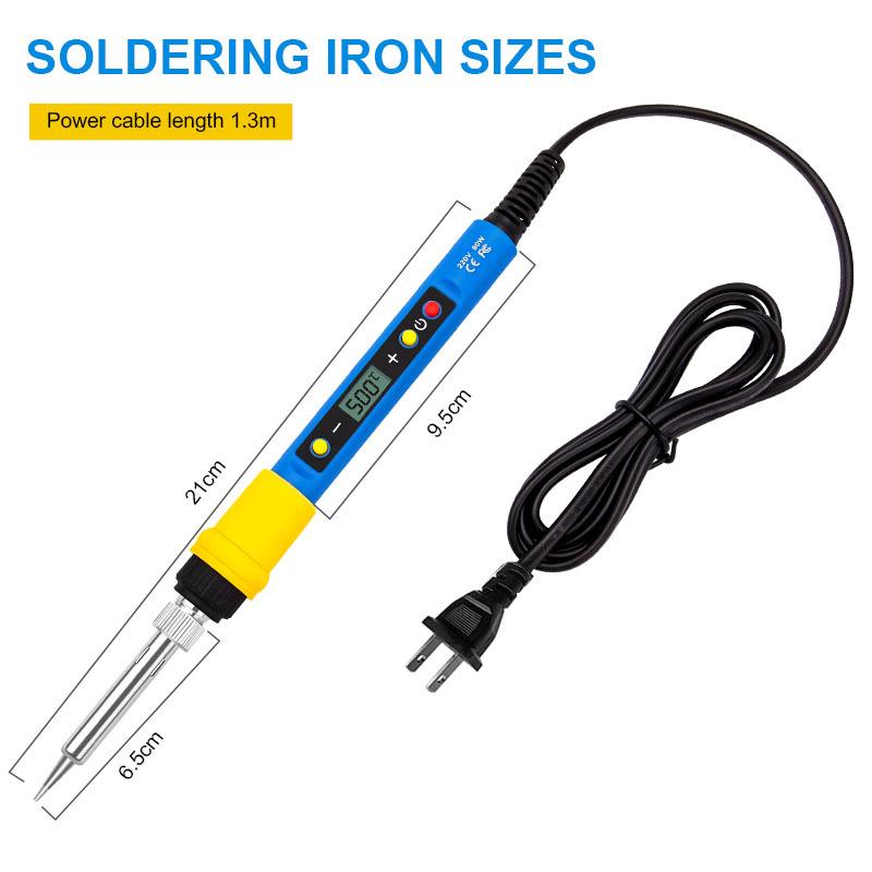 90W LED Digital Display Soldering Iron Set with Adjustable Temperature Control