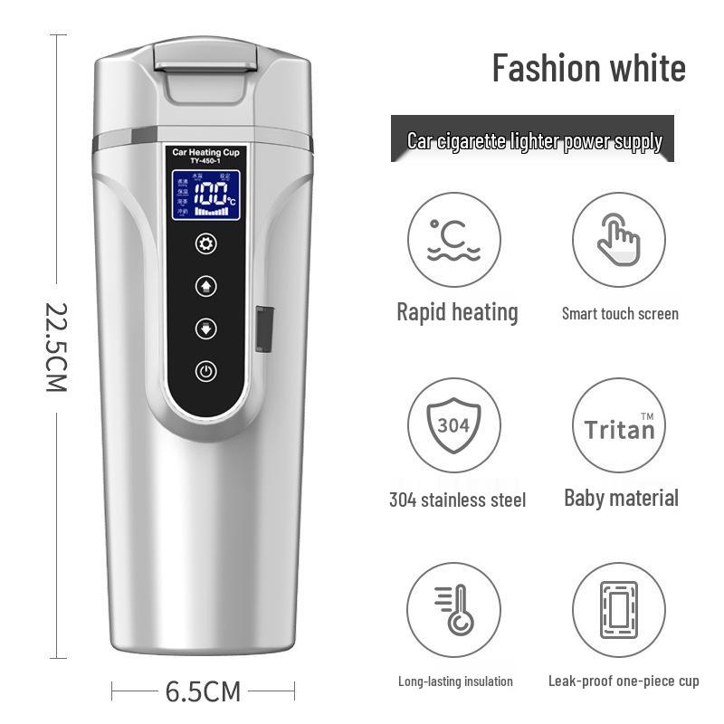 Electric Car Heating Cup - 12V/24V Thermos & Water Boiler