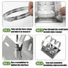 Wall Mount Bracket Stainless Steel Pole Ring Clamp for Camera Solar Panel PTZ