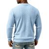 Men S Jacquard Crew Neck Long Sleeve Loose Casual Sweatshirt