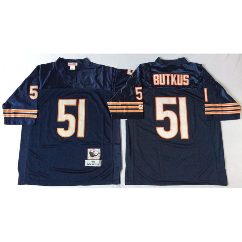 Chicago Bears Retro NFL Football Jersey Mens Embroidered Team Sports Fan Apparel