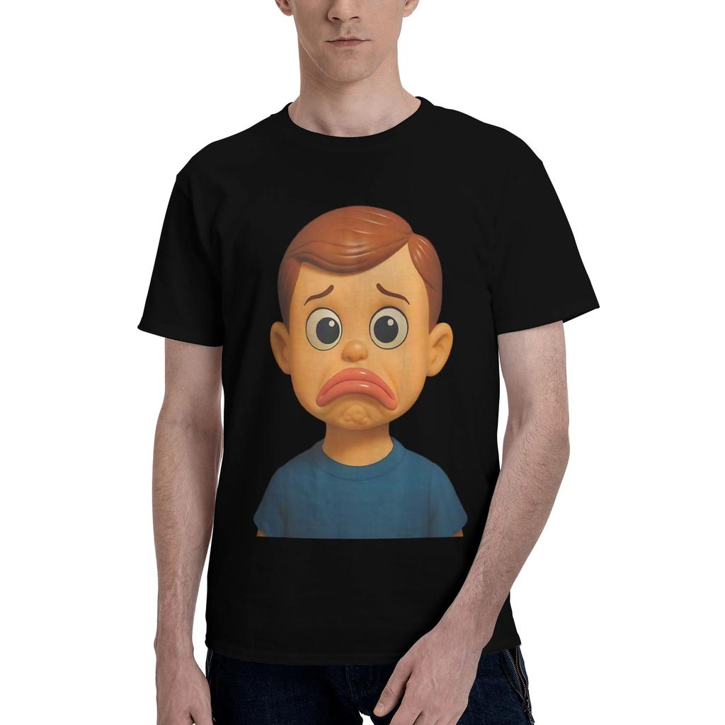 Men Women's T-Shirt Funny Disgusting Doll Face Meme Vintage 100% Cotton Tees Short Sleeve  T Shirt Round Neck Tops New Arrival